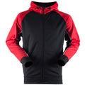 Front - Finden & Hales Mens Moisture Wicking Panelled Sports Hoodie