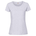 Natural - Front - Fruit Of The Loom Womens-Ladies Fit Ringspun Premium Tshirt