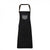 Front - Premier Unisex Adults Division Waxed Look Faux Leather Denim Bib Apron