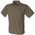 Front - Henbury Mens Short Sleeved 65/35 Pique Polo Shirt