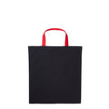 Front - Nutshell Varsity Cotton Shopper Short Handle Tote