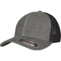 Front - Flexfit By Yupoong Retro Trucker Melange Cap