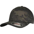 Khaki Green - Front - Flexfit by Yupoong Multi Camouflage Cap