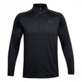 Grey - Front - Under Armour Mens 2.0 Half Zip Technical Top