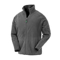 Grey - Front - Result Genuine Recycled Mens Microfleece Jacket