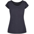 Front - Build Your Brand Womens/Ladies Wide Neck T-Shirt