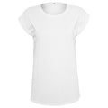 Light Navy - Front - Build Your Brand Womens-Ladies Extended Shoulder T-Shirt