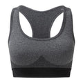 Front - TriDri Womens/Ladies Sculpted Melange Seamless 3D Sports Bra