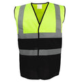 Front - Yoko Unisex Adult Two Tone Hi-Vis Vest