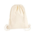 Front - Westford Mill Premium Cotton Drawstring Bag