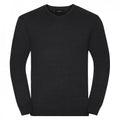 Front - Russell Collection Mens Knitted V Neck Sweatshirt