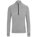 Front - Awdis Mens Cool-Flex Half Zip Long-Sleeved Top