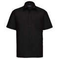 Front - Russell Collection Mens Poplin Easy-Care Short-Sleeved Shirt