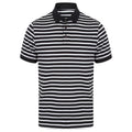 Front - Front Row Unisex Adult Striped Jersey Polo Shirt