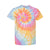 Front - Dyenomite Multi-Color Spiral Tie-Dyed T-Shirt