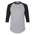 Front - Augusta Sportswear Three-Quarter Raglan Sleeve Baseball Jersey