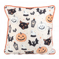 Front - Something Different Spooky Cat And Pumpkin Square Filled Cushion