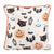 Front - Something Different Spooky Cat And Pumpkin Square Filled Cushion