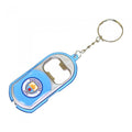 Front - Manchester City FC Official Crest Design Bottle Opener Keyring With Torch