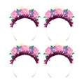 Front - Creative Party Fairy Floral Tea Party Tiara (Pack of 4)