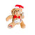 Front - Merry Christmas Soft Santa Hat Teddy Bear