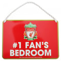 Front - Liverpool FC Official Number 1 Fan Football Crest Bedroom Sign