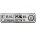 Front - Newcastle United FC Official Retro St James Park Football Crest Bedroom Window Sign