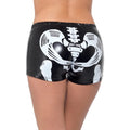 Front - Fever Womens/Ladies Miss Whiplash Skeleton Hot Pants