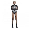 Front - Fever Womens/Ladies Skeleton Bodysuit