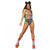 Front - Fever Womens/Ladies Rainbow Fishnet Bodysuit