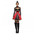 Front - Fever Womens/Ladies Queen Of Hearts Costume Set