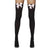 Front - Fever Womens/Ladies Bow Opaque Hold Up Stockings