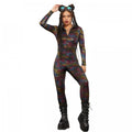 Front - Fever Womens/Ladies Miss Whiplash Geometric Pattern Jumpsuit