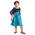 Front - Frozen II Girls Basic Plus Anna Queen Costume Set