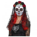 Front - Smiffys Womens/Ladies Day Of The Dead Costume Accessory Set