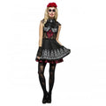 Front - Fever Womens/Ladies Day Of The Dead Costume Set