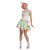 Front - Fever Womens/Ladies Deluxe Vintage Clown Costume Set