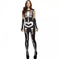 Front - Fever Womens/Ladies Skeleton Glow In The Dark Costume Set