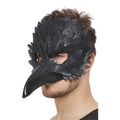 Front - Smiffys Unisex Adult Raven Eye Mask