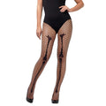 Front - Fever Womens/Ladies Skeleton Bone Net Tights