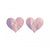 Front - Fever Womens/Ladies Iridescent Heart Nipple Pasties