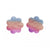 Front - Fever Womens/Ladies Iridescent Rainbow Flower Nipple Pasties