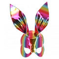 Front - Fever Unisex Adult Bunny Metallic Mask