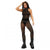 Front - Fever Womens/Ladies V Striped Sleeveless Bodystocking