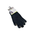 Black - Front - RJM Mens Touch Screen Winter Gloves