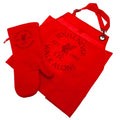 Front - Liverpool FC Crest Apron & Oven Glove