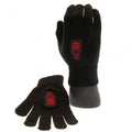 Front - Nottingham Forest FC Childrens/Kids Knitted Gloves