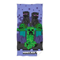 Front - Minecraft Creeper Cotton Beach Towel