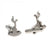 Front - Tottenham Hotspur FC Stainless Steel Crest Cufflinks