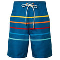 Front - TOG24 Mens Colton Stripe Marl Swim Shorts